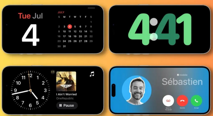 象山苹果手机维修分享iOS17横屏充电待机显示有什么好处 