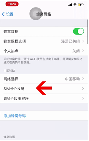 象山苹果14维修网分享如何给iPhone14的SIM卡设置密码 