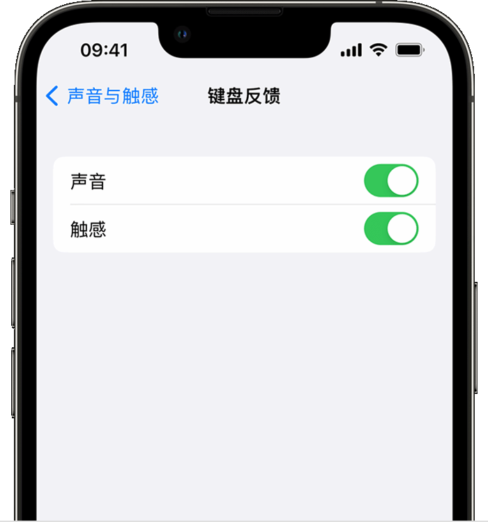 象山苹果14维修分享iPhone 14 系列机型如何开启键盘声音或触感反馈 