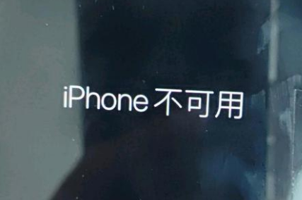 象山苹果服务网点分享锁屏界面显示“iPhone 不可用”如何解决 